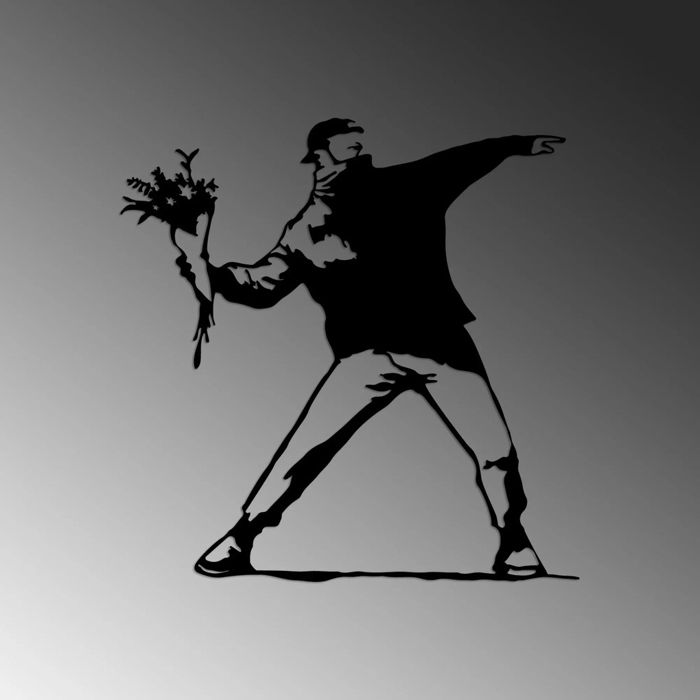 Fém fali dekoráció, Banksy Metal 01