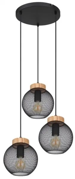 Globo 15663-3H - Csillár zsinóron PABLO 3xE27/60W/230V