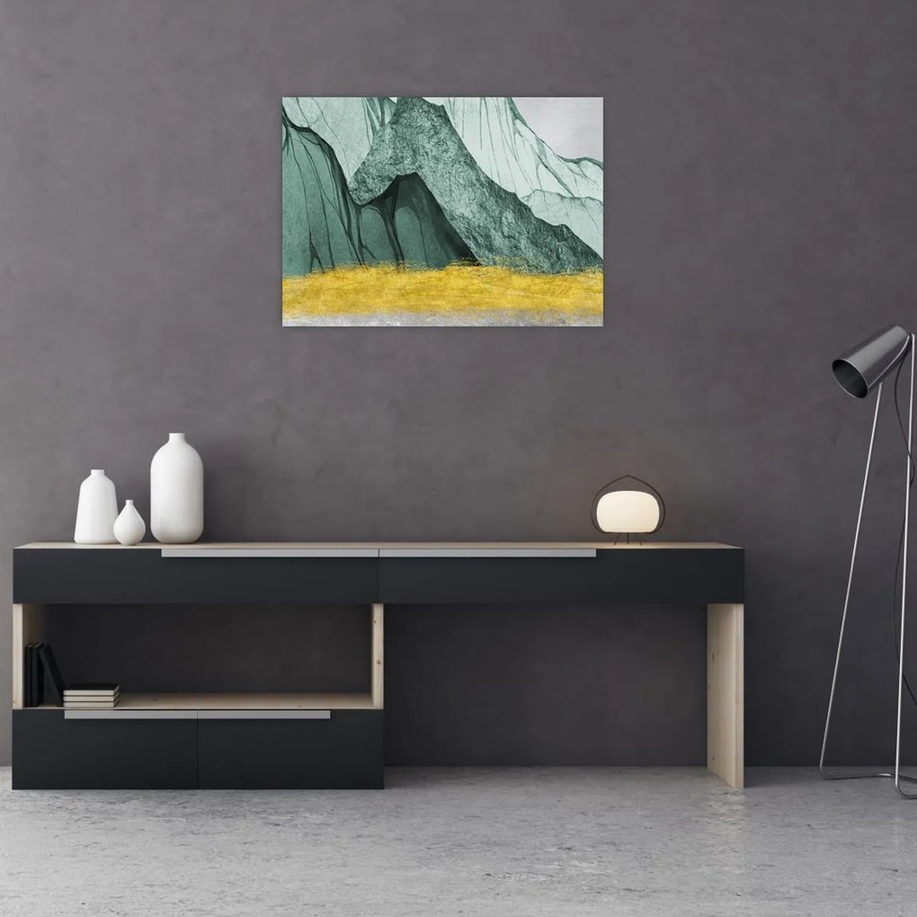 Üveg kép - Smaragdhegység N⁰2 (70x50 cm)