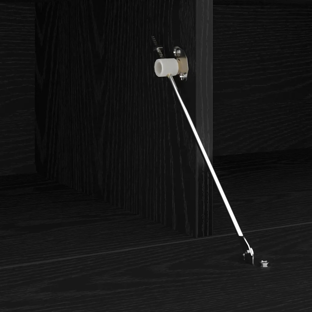 vidaXL TV szekrény Fekete tölgy 120 x 35 x 40 cm Faanyag