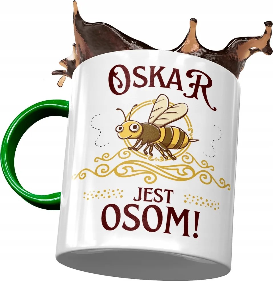 Zöld Bögre Oszkár Férj Kolléga Ajándék Nyomtatott Fotóval