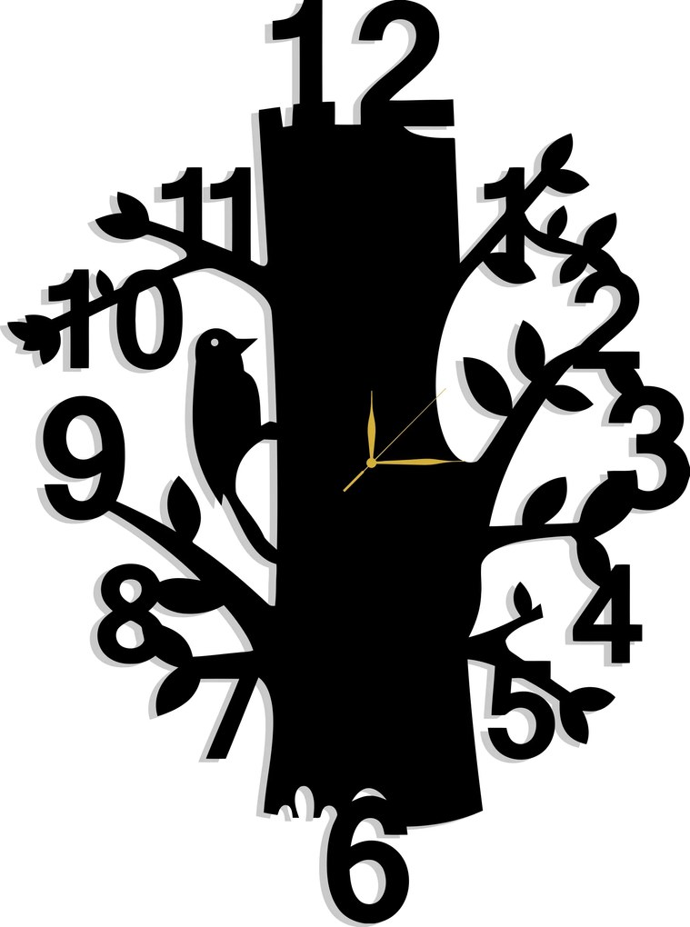 Áttört Fa Falióra 50CM L! 17 Színben!