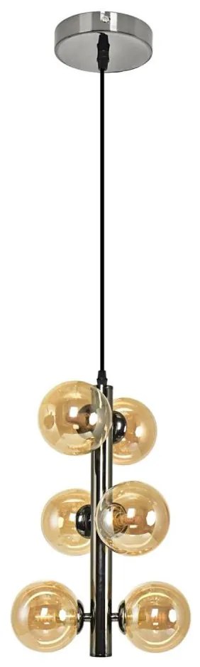 Brilagi - LED Csillár zsinóron MILLA 6xG9/3W/230V fényezett króm/arany