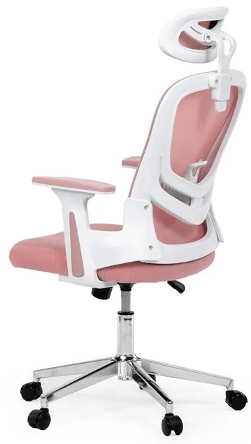 Irodai forgószék hintamechanikával, rózsaszín kárpittal. KA-K2031 PINK