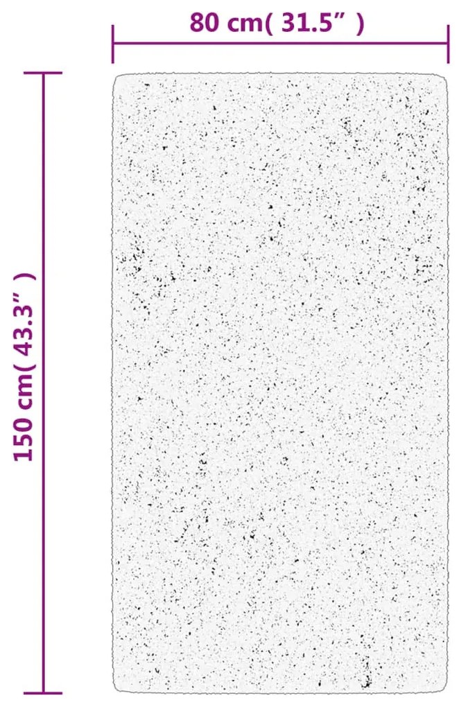 IZA antracit rövid szálú skandináv stílusú szőnyeg 80x150 cm