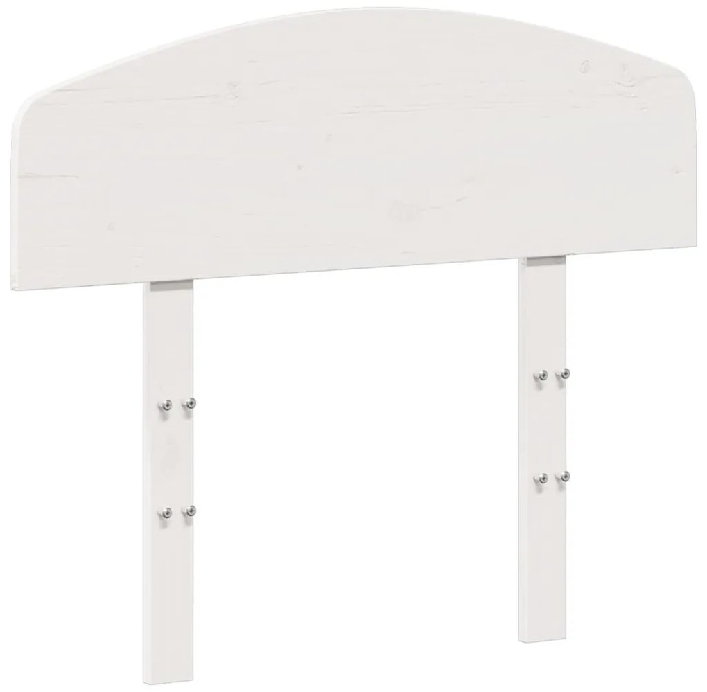 fehér tömör fenyőfa fejtámla 75 cm