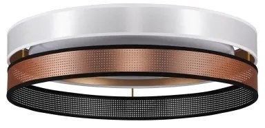 Duolla- LED Mennyezeti lámpa ROLLER DUO SHINY LED/24W/230V átm. 45 cm fehér/réz