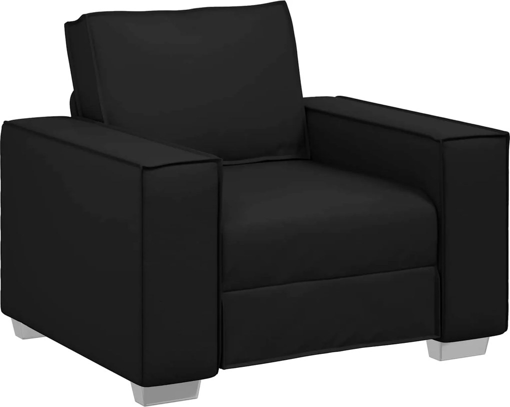 vidaXL Kanapé Fekete 99 x 80 x 84 cm szövet