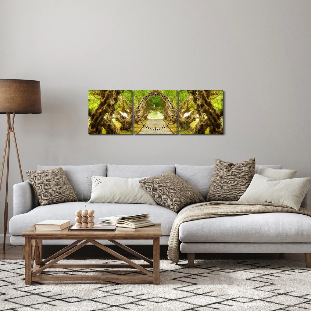 Kép - Plumeria élő alagútja (órával) (90x30 cm)