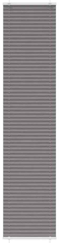 pliszírozott redőny antracit 45x200 cm szövetszélesség 44,4 cm
