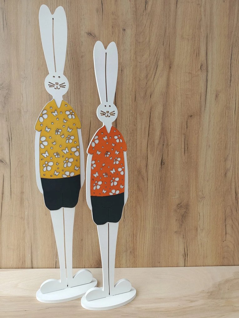 Draka Húsvéti Dekoráció Nyuszi szett 79x15 69x13 cm