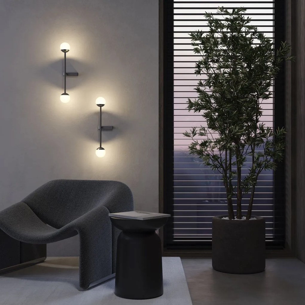 Maytoni modern fali lámpa touch fehér fekete mymod285wl-l10b3k