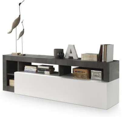 TV-állvány LENOR fehér/antracit