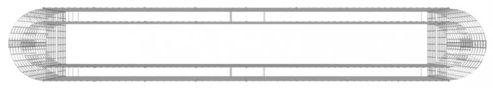 horganyzott vas gabion magaságyás 330x50x100 cm