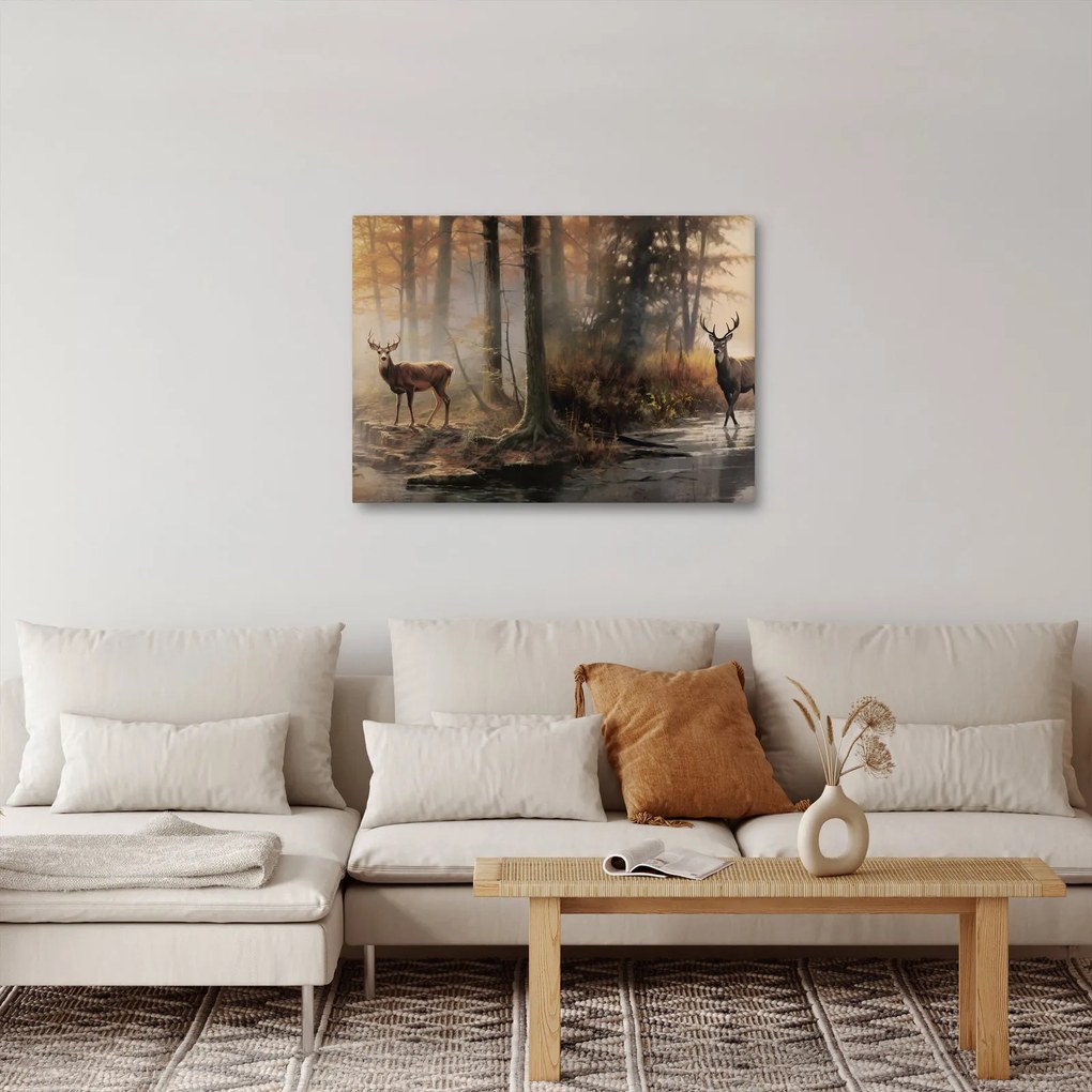 Kép - Vintage vadvilág festmény (70x50 cm)
