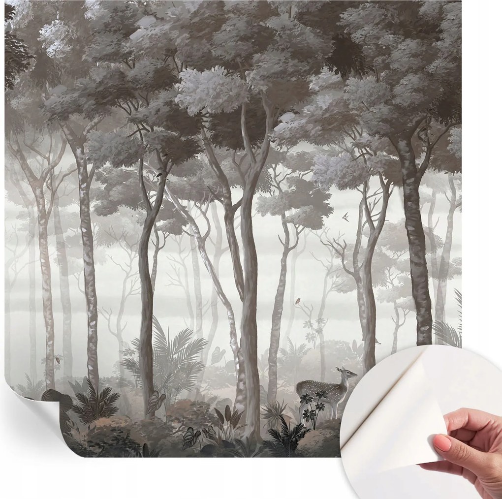 Fotótapéta Fali tapéta Hálószobába és Nappaliba Erdei mágia 250x250 cm