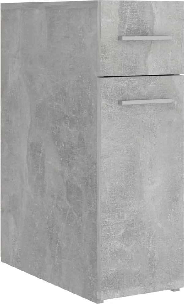 vidaXL betonszürke szerelt fa patikaszekrény 20 x 45,5 x 60 cm