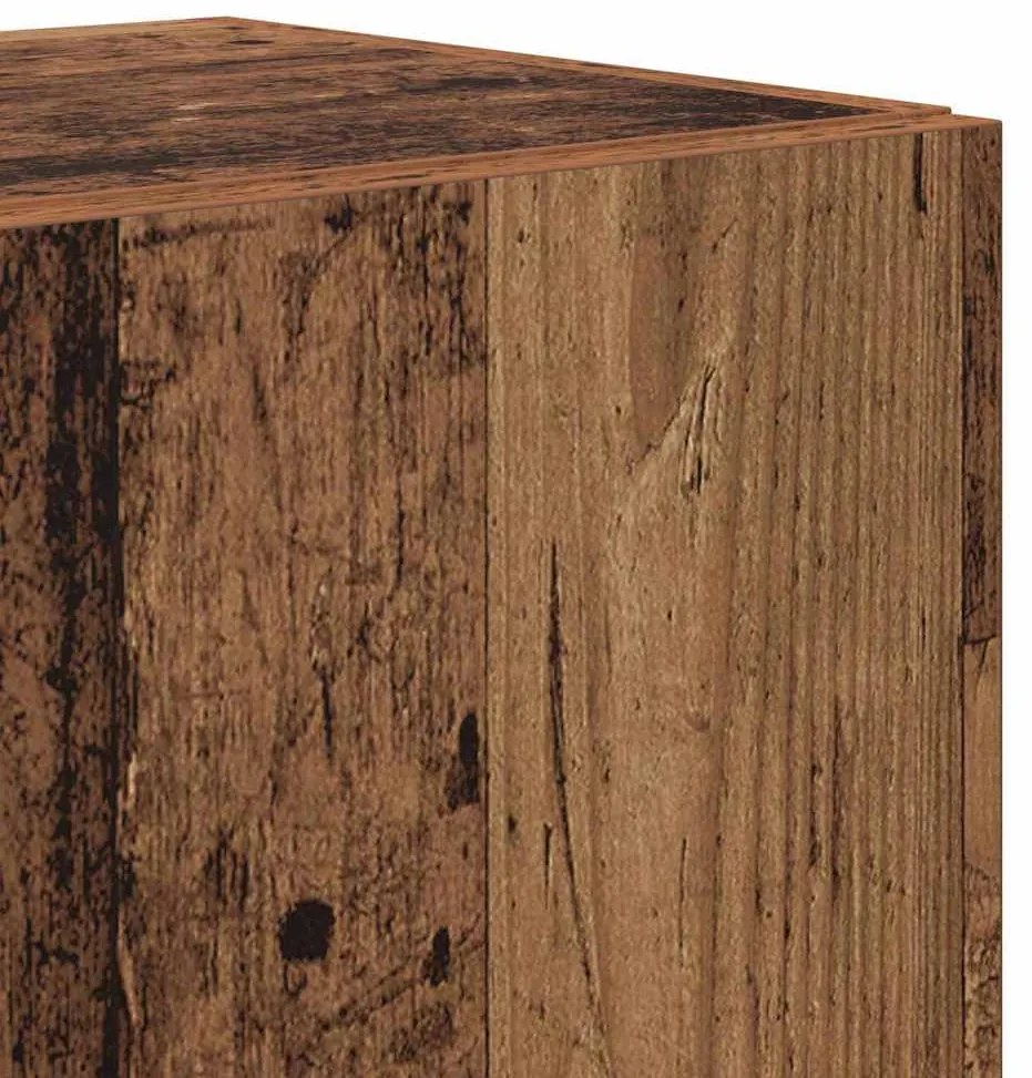 TV szekrény garnitúra 4 pcs Régi fa 160 x 30 x 30 cm Faanyag