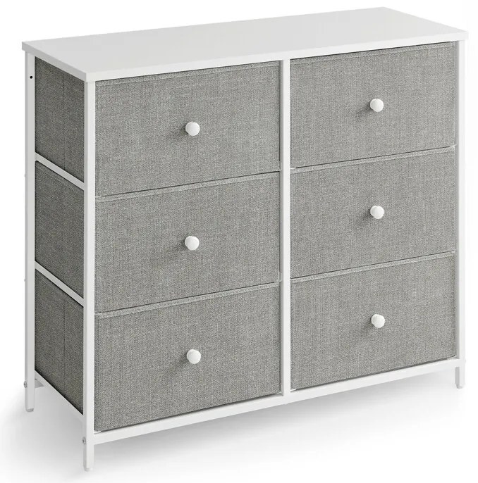 Szürke fém komód 80×30×71 cm GREY