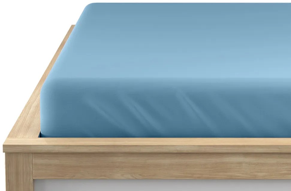Jersey lepedő EXCLUSIVE világoskék 90 x 200 cm