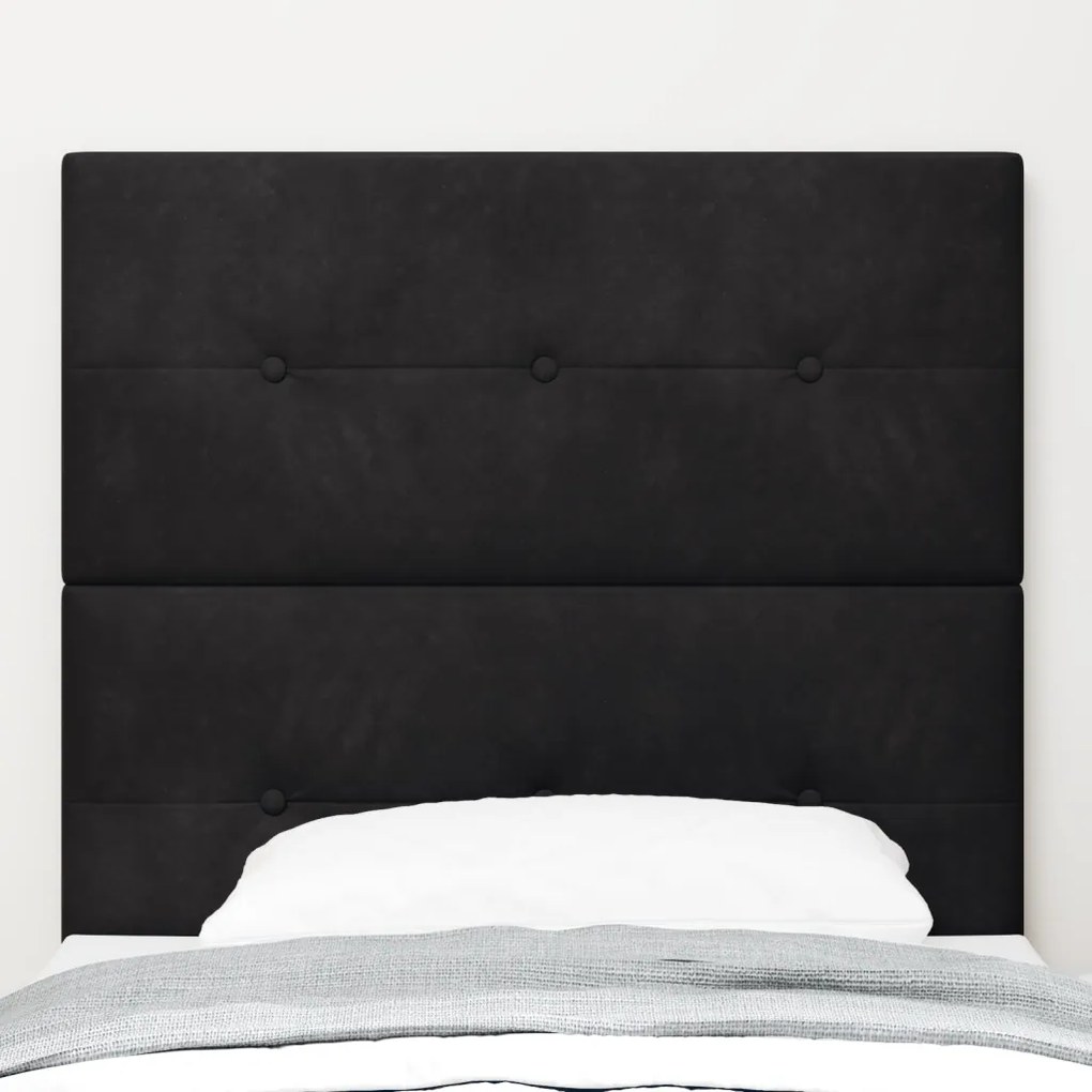 LED Fejtámla Fekete 80 cm Bársony