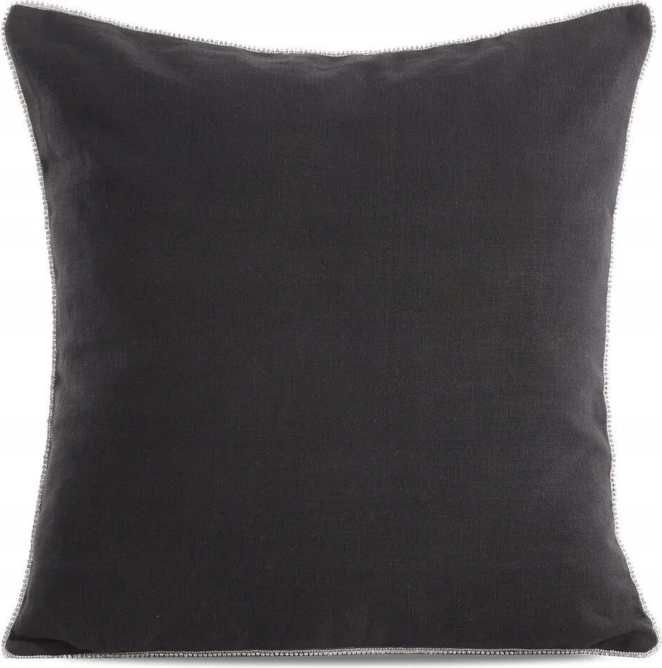 Dekoratív párnahuzat LEN-22 43x43 fekete