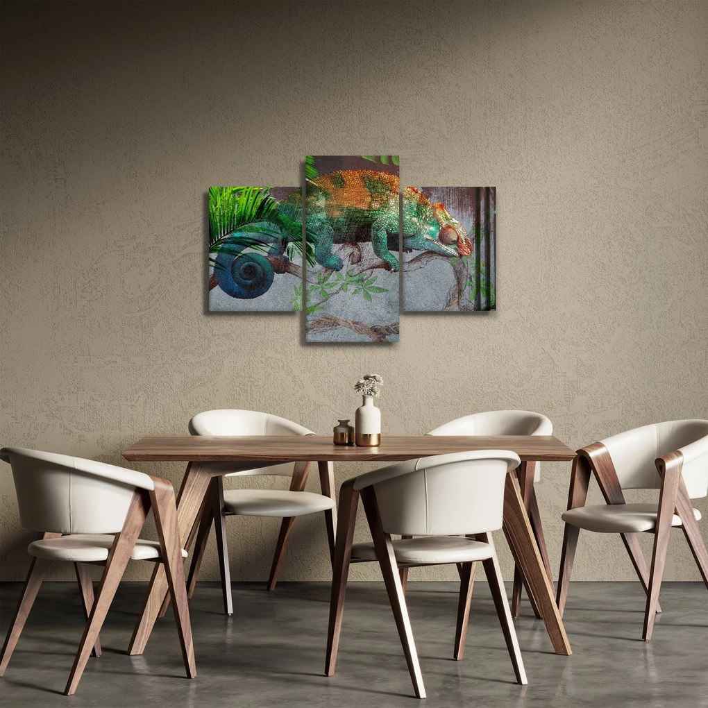 Kép - kaméleon (90x60 cm)