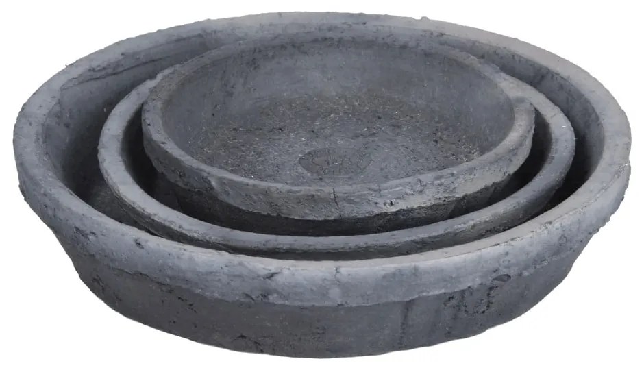 3 db terrakotta virágcserép alátét - Esschert Design