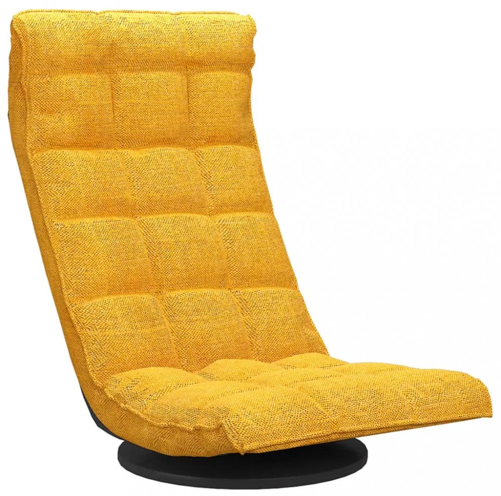 mustársárga szövet forgó matracszék