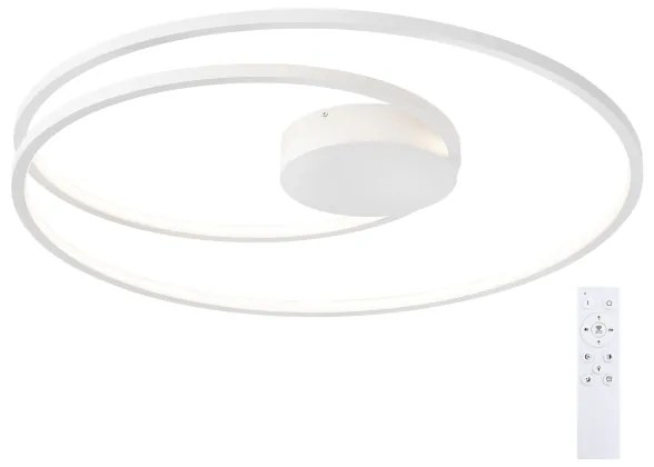 Brilagi - dimmelhető LED mennyezeti lámpa TWISTER LED/105W/230V, Ø 100 cm, fehér + távirányító