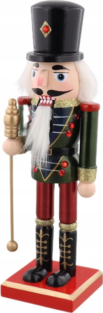 Fa Figura Diótörő Karácsonyi Dekoráció 25CM.