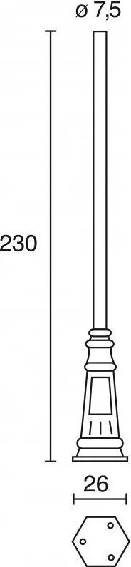 Novolux ROUND C07D-42-02 Utcai lámpa