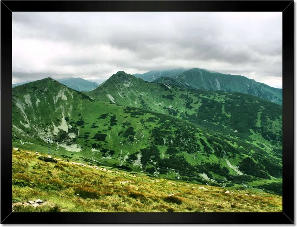 Poszterek keretben 40x30 Tátra Lengyel hegyek Kilátás