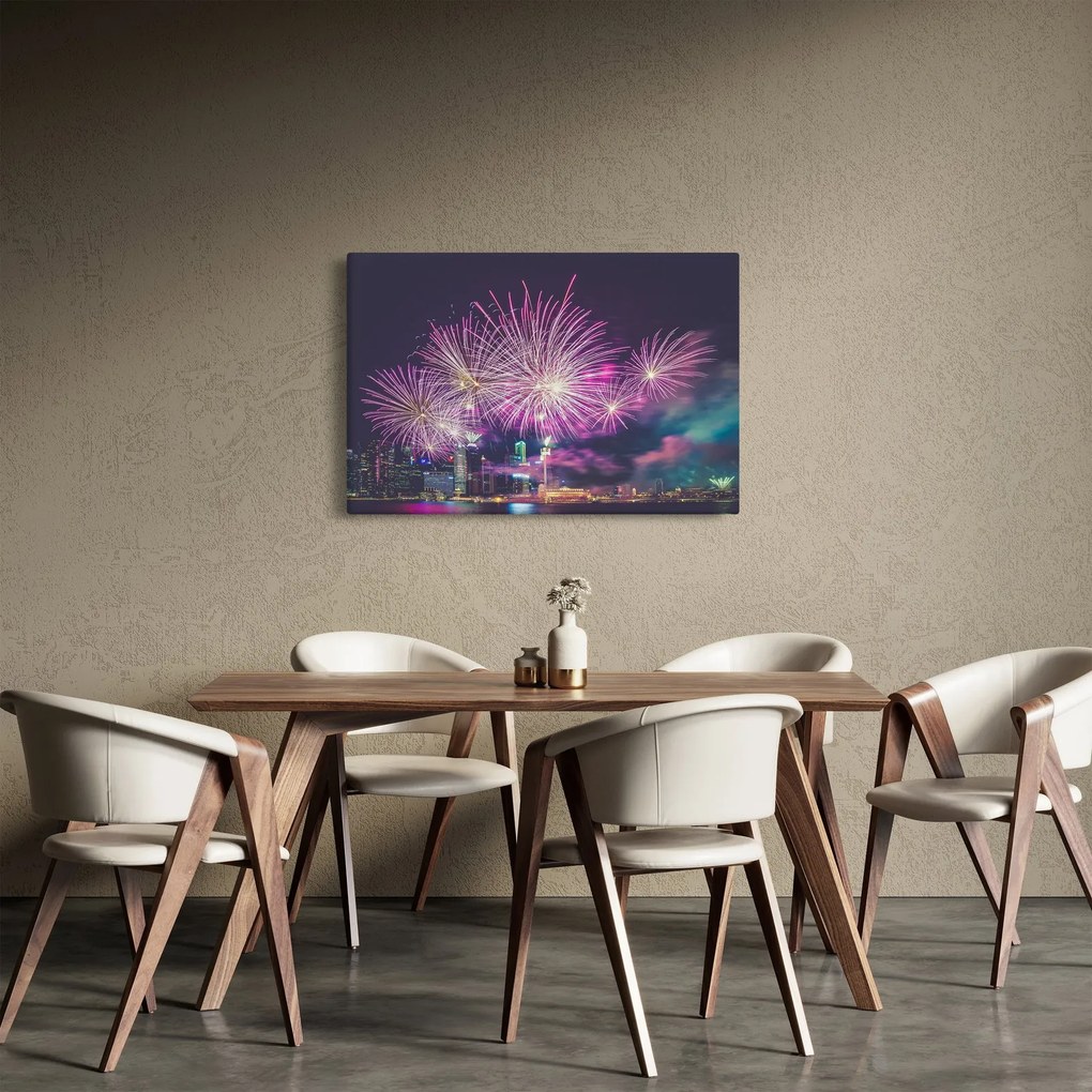 Tűzijáték képe (90x60 cm)