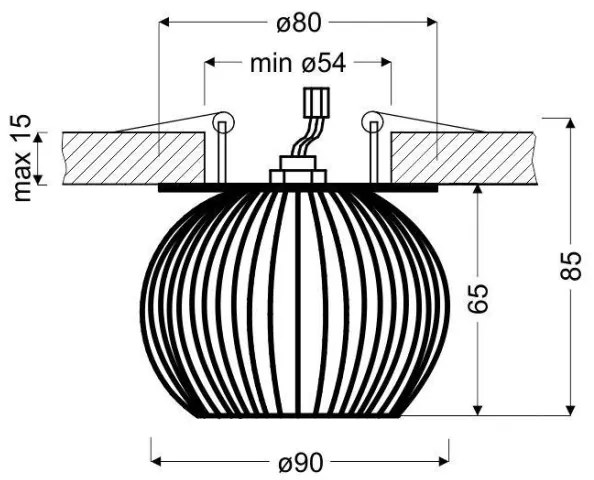 Beépíthető spotlámpa SK 93 1xG9/40W/230V arany