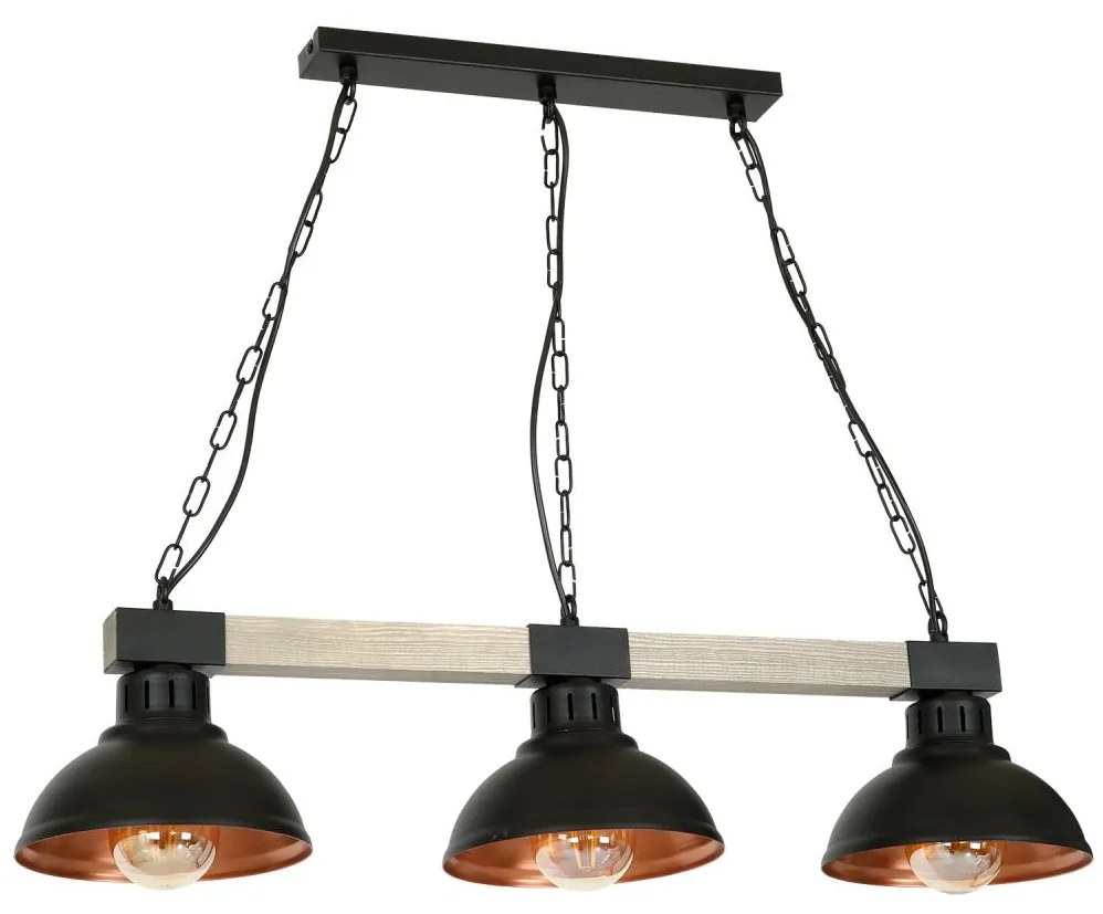 Csillár láncon HAKON 3xE27/60W/230V