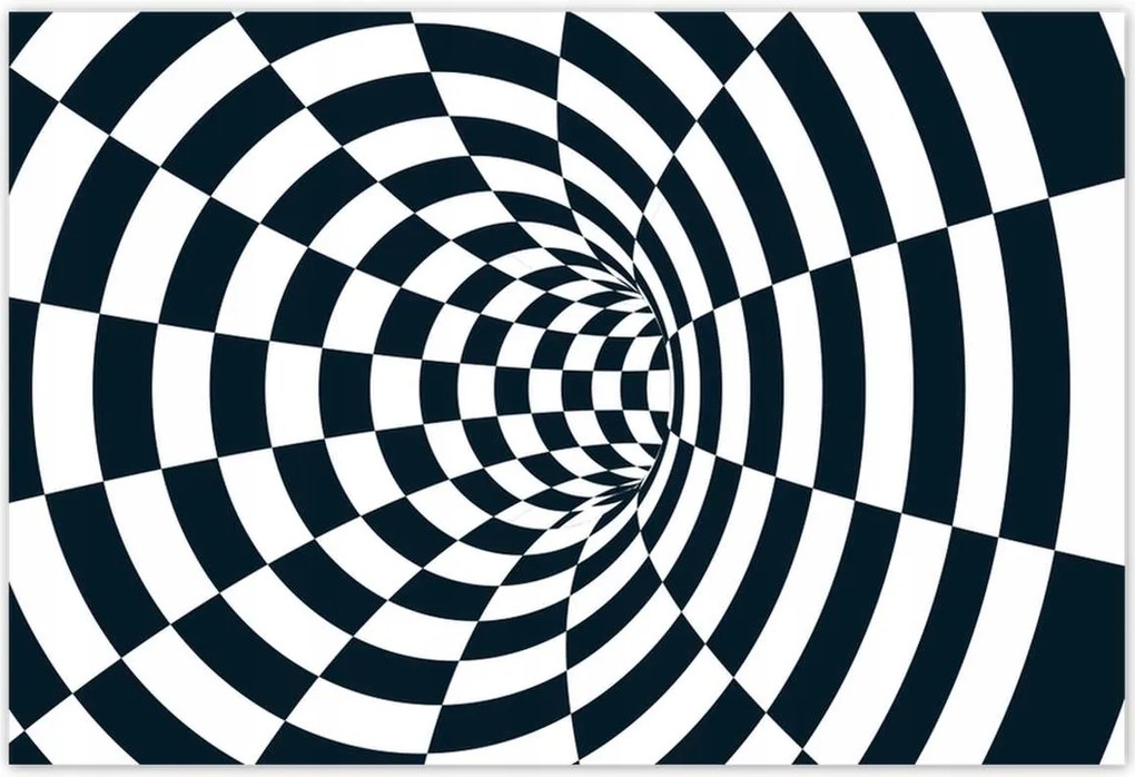 Poszterek 185x125 Absztrakt fekete-fehér