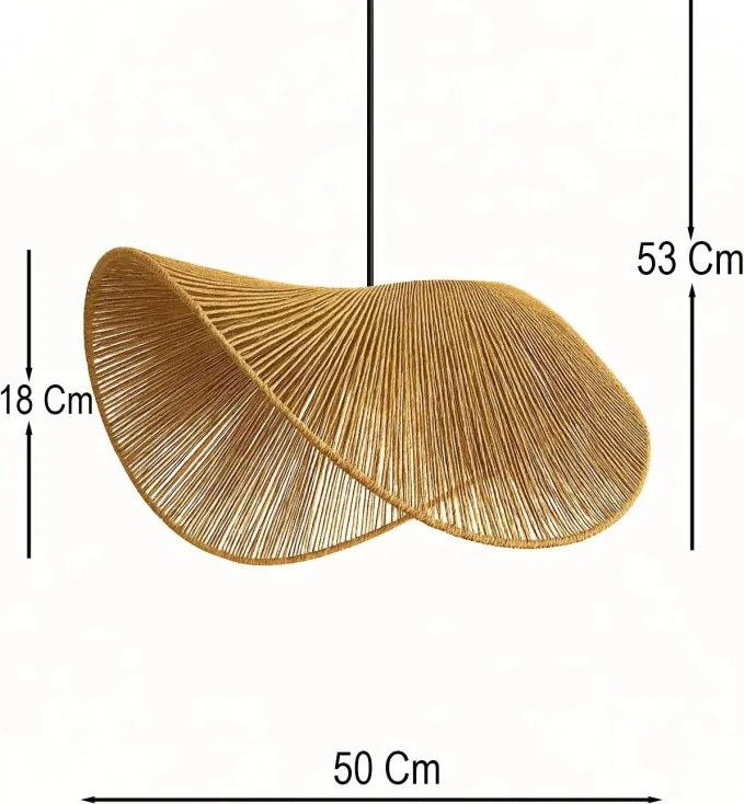 Opviq függőlámpa, mustár