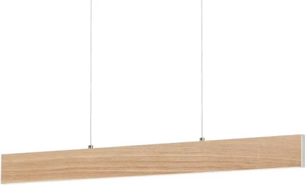 Eglo 39344 - kábeles LED függeszték CLIMENE LED/17W/230V + LED/4,2W tölgy