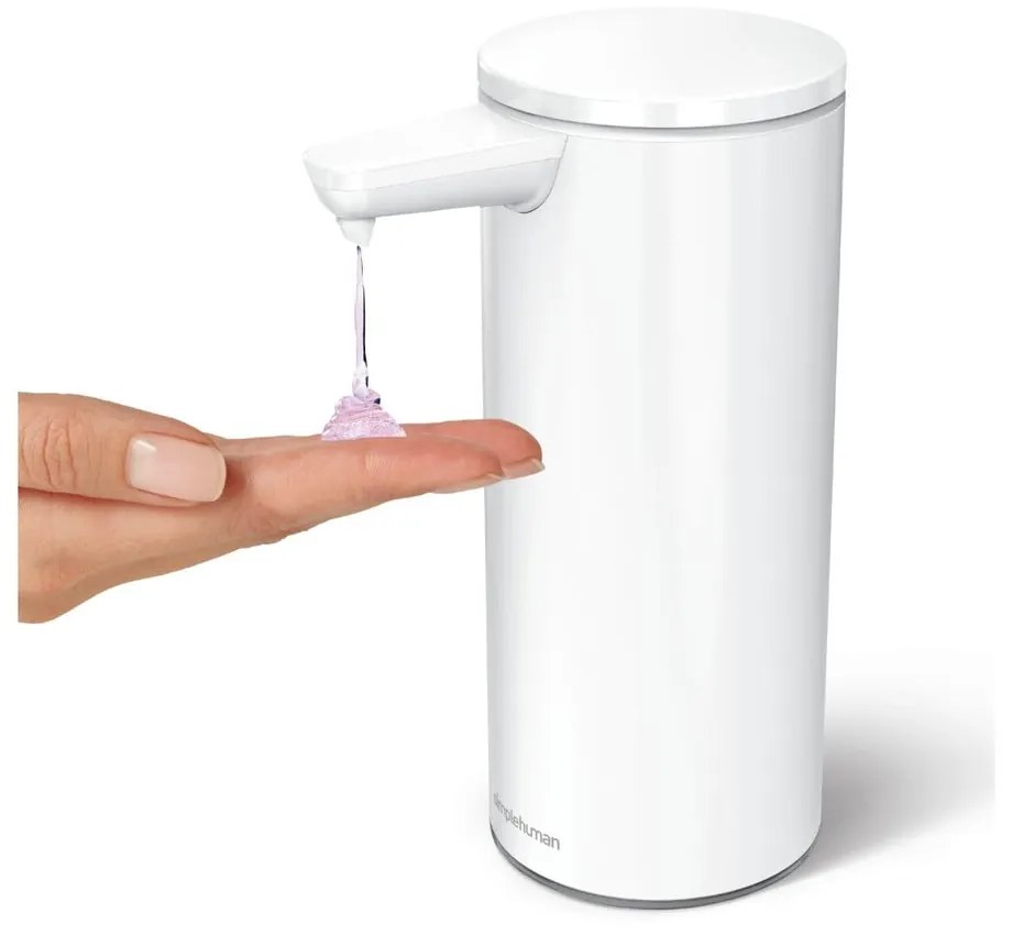 Fehér automata fém szappanadagoló 266 ml – simplehuman