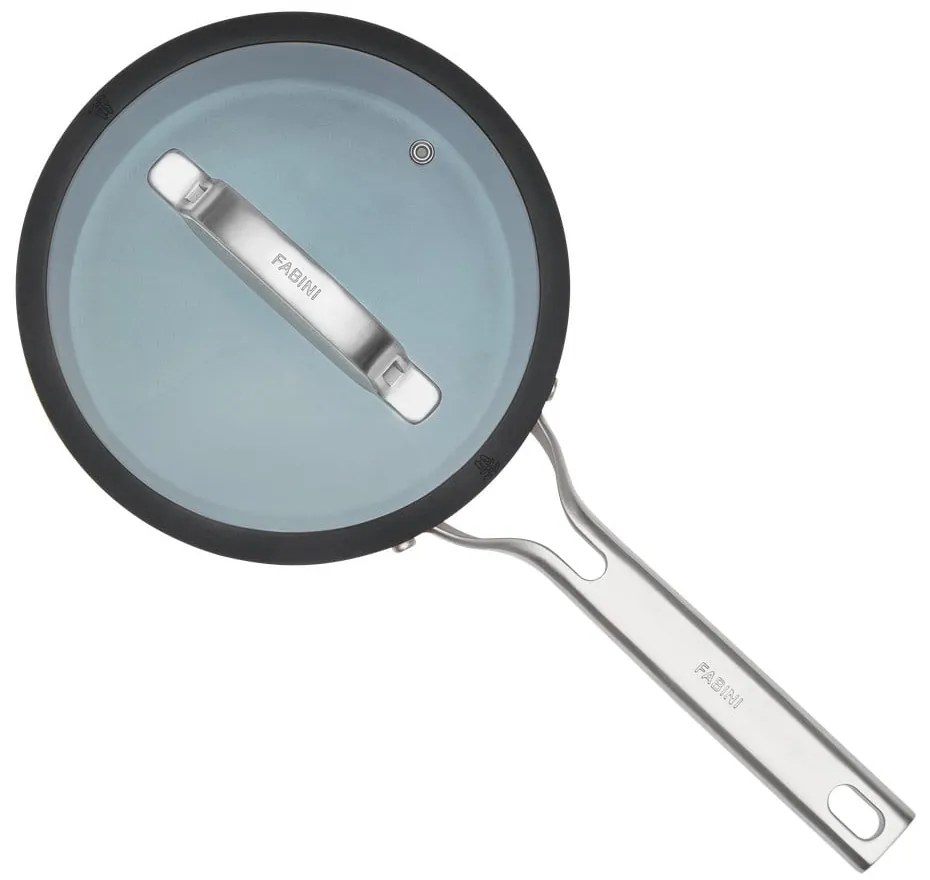 Indukciós tűzhelyhez alkalmas edény fedővel-kerámia felülettel 2,4 l Meda 3.0 – FABINI