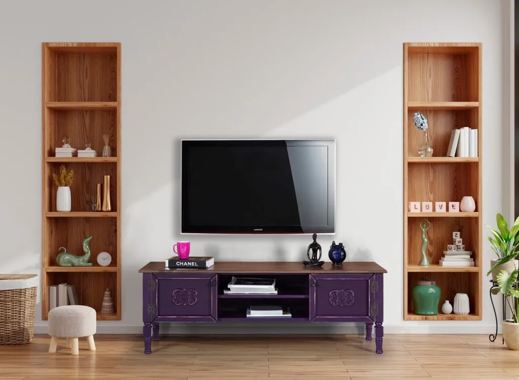 Ada TV-állvány, lila, 150 cm