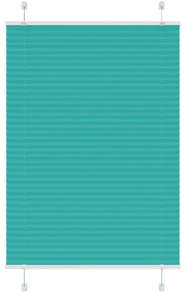 pliszírozott redőny Benzinzöld 85x150 cm szövetszélesség