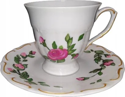 Csésze 250ml Mária Terézia kézzel festett rózsák