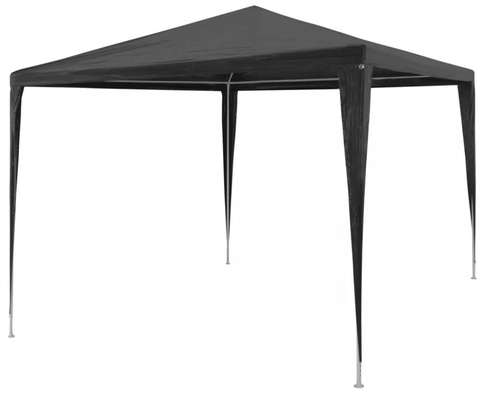 antracitszürke PE rendezvénysátor 3 x 3 m