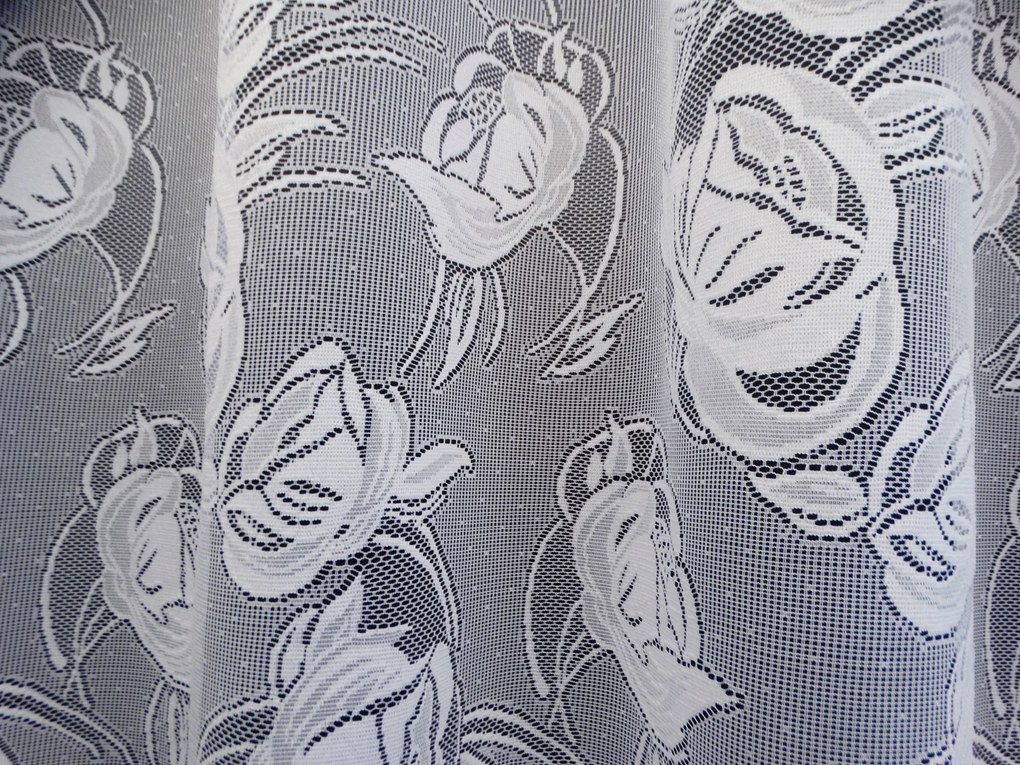 Mg Függöny jacquard 35649 Fehér 300cm Minőség 0,5m