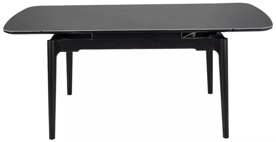 Sento bővíthető étkezőasztal fekete 120-180cm