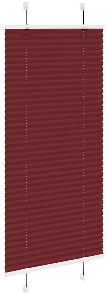 pliszírozott redőny Bordeaux piros 65x100 cm szövetszélesség