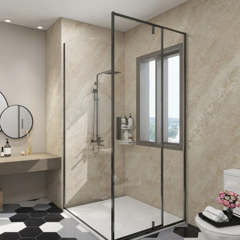 [neu.haus] Fürdőszobai fali panel szett Bladel 4 db 120 x 60 cm Cream Stone