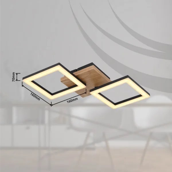 Globo 67280-18 - LED Felületre szerelhető csillár KERRY LED/18W/230V